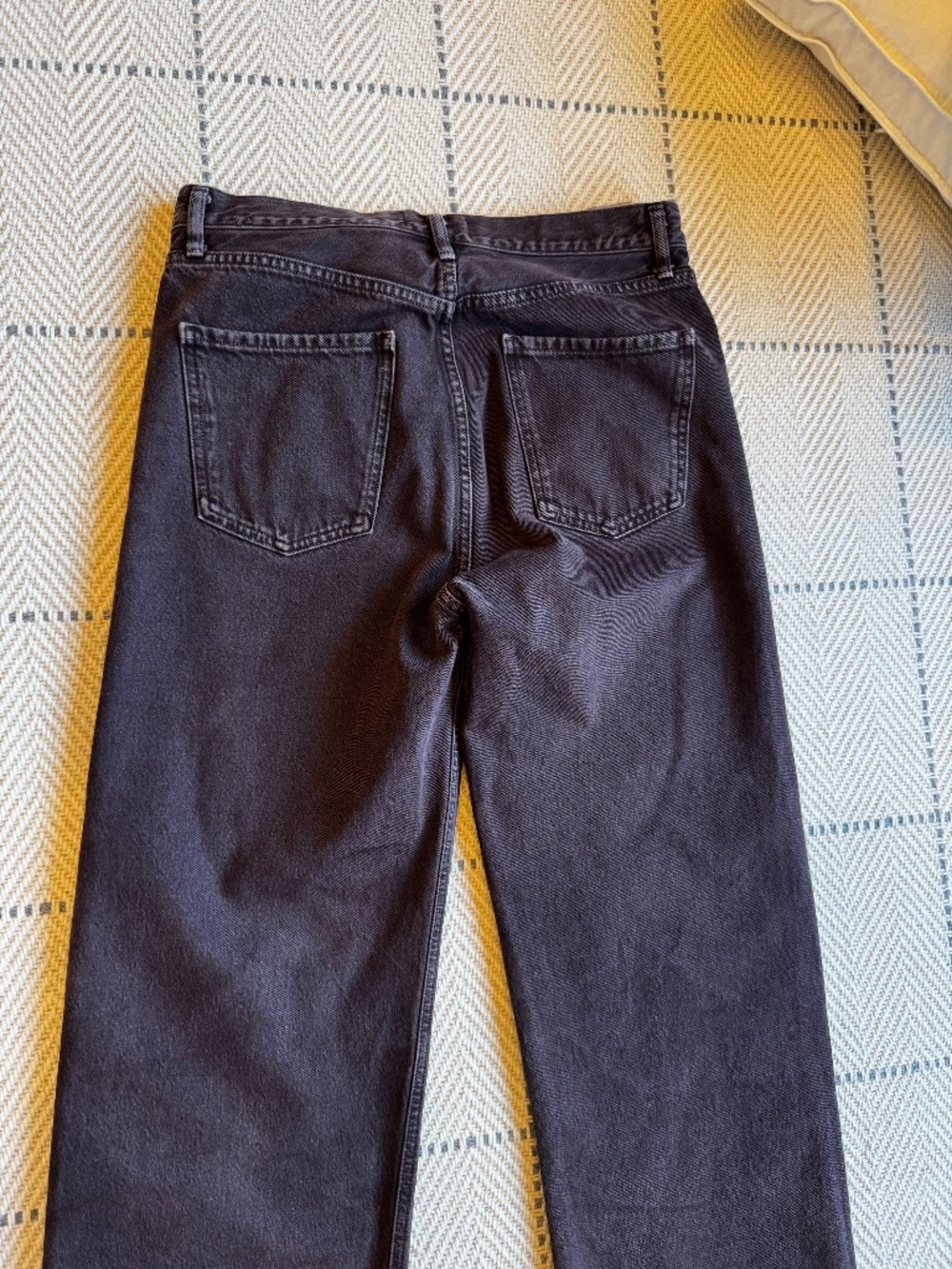 AGOLDE Ren High Rise Wide Leg Ankle Jeans in Sloe Berry size 28 - Picture 6 of 12